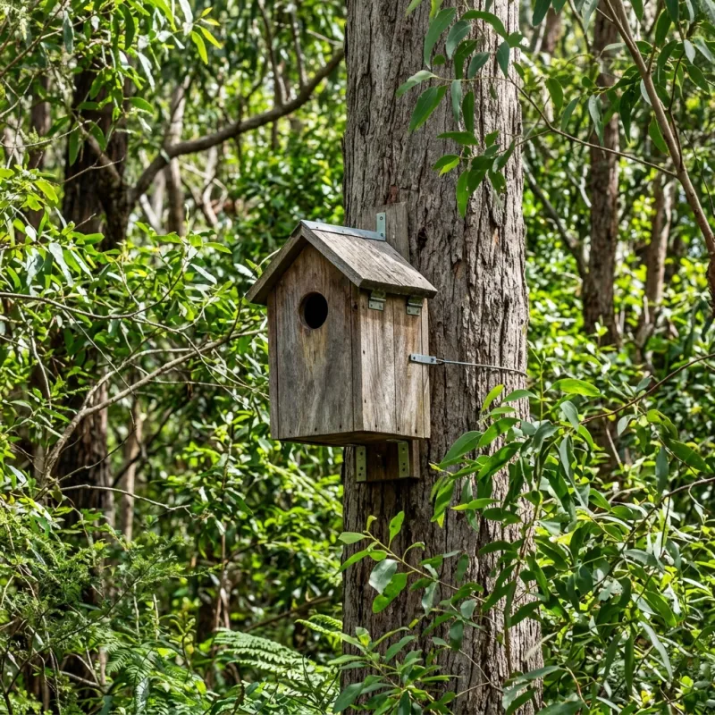 Animal nesting box installed as a humane alternative to a Wendouree Village roof cavity