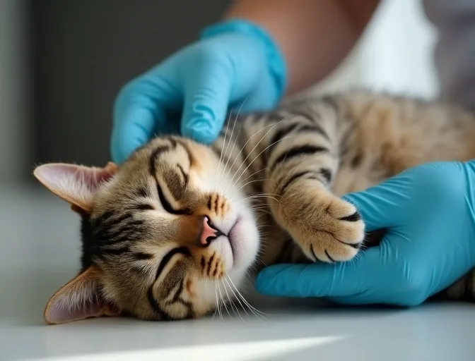 Specialist carefully handling a deceased cat with dignity in Wendouree Village